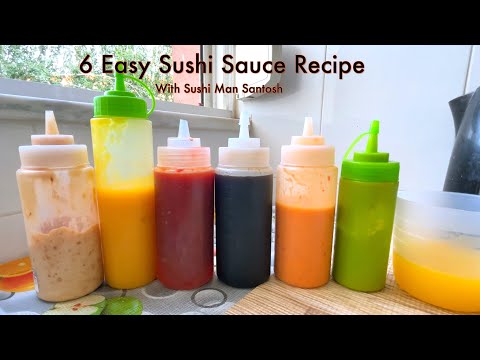6 Easy Sushi Sauce Recipe : Homemade Sauce for Deep Fried Sushi Rolls & Teriyaki Sauce