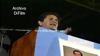 Eduardo Duhalde primer congreso abierto de la militancia justicialista 1992