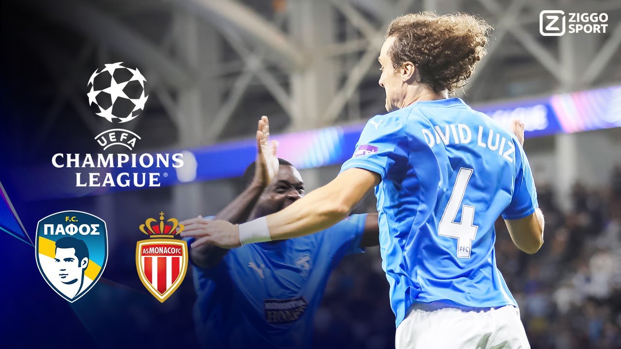 38-JARIGE DAVID LUIZ MET EEN SCHITTERENDE KOPBAL!! 😍🤯 | Pafos vs AS Monaco | Champions League 25/26