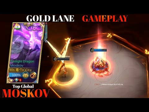 Moskov Gold Lane Gameplay | Moskov Best Build 2022 | Supreme No 1 Moskov Gameplay