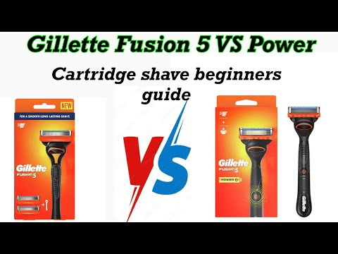 Gillette Fusion 5 and Gillette Fusion 5 Review - Cartridge Razor Shave tutorial for beginners