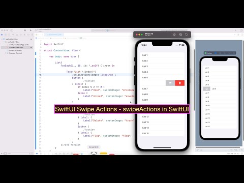 SwiftUI Swipe Actions - swipeActions in SwiftUI
