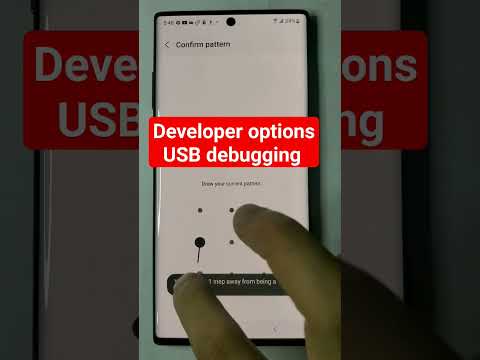 Developer options USB debugging Debug mode when USB is connected