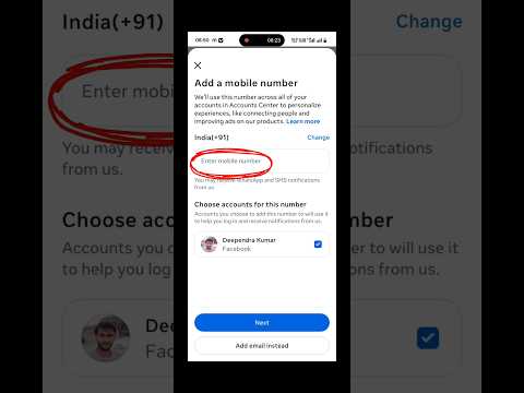 How To Change Mobile Number On Facebook | facebook me mobile number kaise add kare #facebook #number