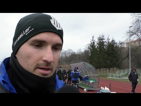 2020-01-22 Sandecja - Resovia 1-2, Bartłomiej Dudzic w rozmowie po meczu sparingowym