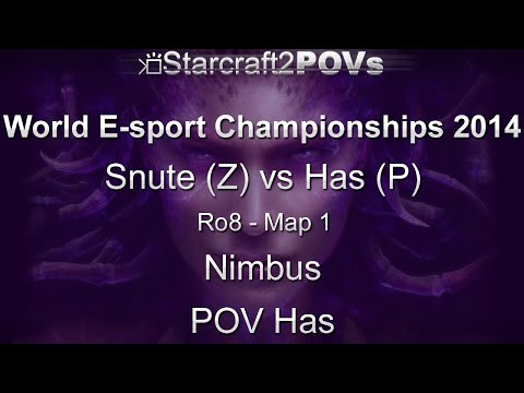 SC2 HotS - WEC 2014 - Snute vs Has - Ro8 - Map 1 - Nimbus - Has