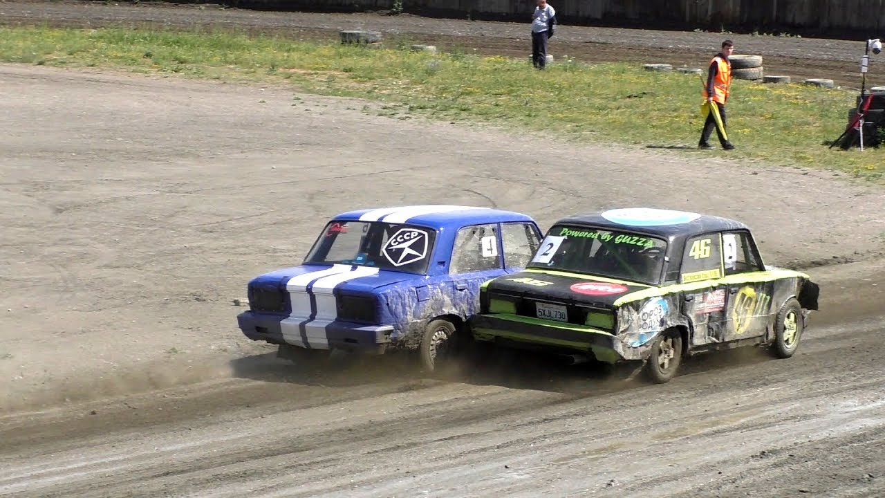 Трековые автогонки 2018. Класс «Легенды СССР» (стадион «Заря», 17.06.2018)