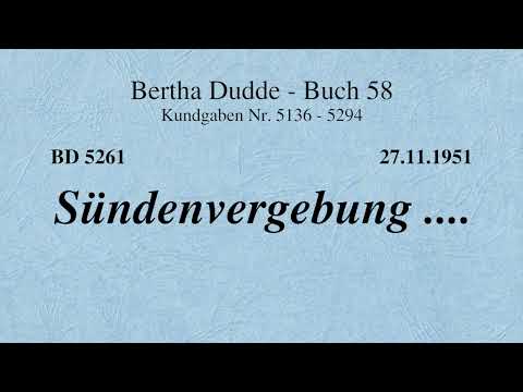 BD 5261 - SÜNDENVERGEBUNG ....