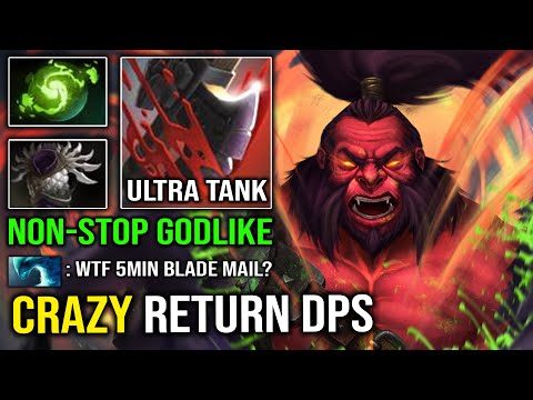 WTF 5Min Blade Mail Crazy Return DPS Super Tank Axe with Nonstop Godlike Chop Chop 7.31 Dota 2