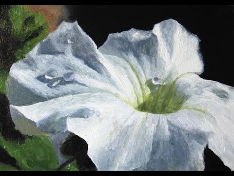 Painting Timelapse | Garden Flower with droplets