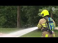 Brand in oud papier wagen in Schinveld