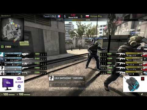 Virtus Pro vs LDLC on de_overpass @ ESWC 2014 Group B (CS:GO VP vs LDLC)