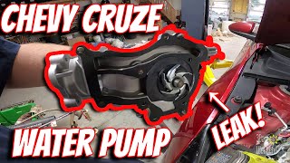 Chevy Cruze - How to replace the Water Pump (mine is LEAKING....)