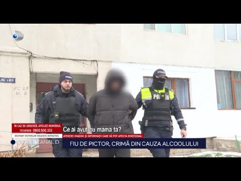 Stirile Kanal D - Fiu de pictor, crima din cauza alcoolului! | Editie de seara