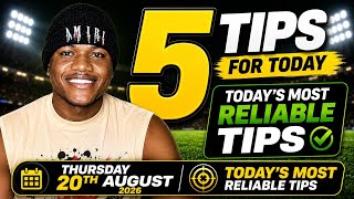 FOOTBALL PREDICTIONS TODAY 20/08/2026 SOCCER PREDICTIONS TODAY | BETTING TIPS, #footballpredictions