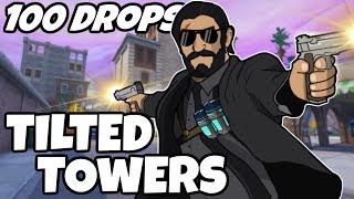 I Dropped Tilted Towers 100 Times And This Is What Happened (Fortnite)