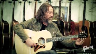 Robert Plant's guitarist - Skin - playing the Gibson acoustic J35
