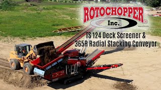 Video Thumbnail for TS 124 Deck Screener & 365R Radial Stacking Conveyor