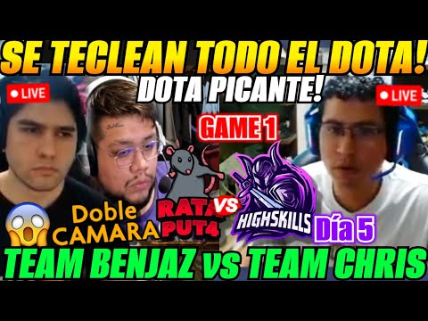 😲All Dota is being typed! Day 5 Team BENJAZ vs Team CHRISLUCK Game 1 ZEINTERNACIONAL 2😲
