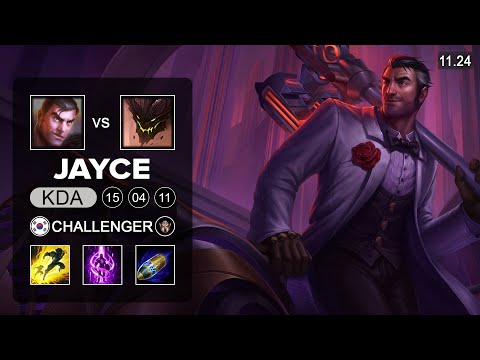 Jayce Mid vs Malphite - KR Challenger - PreSeason 12 Patch 11.24