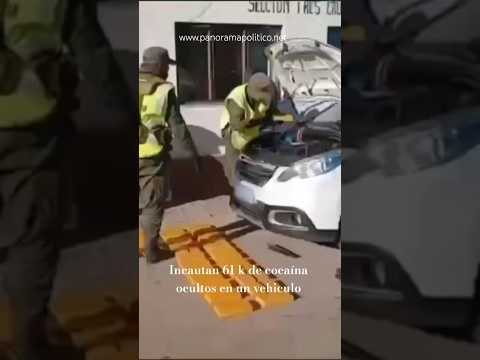 Incautan 61 k de cocaína en vehículo de Narcobanda que operaba en Salta y Jujuy. #gendarmeria