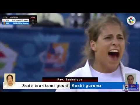 Judo 2014 Grand Prix Budapest: Matsumoto (JPN) - Caprioriu (ROU) [-57kg] semi-final