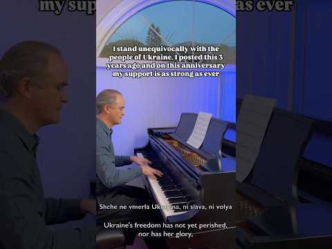 I stand with Ukraine—National Hymn performed by Kristopher Carter