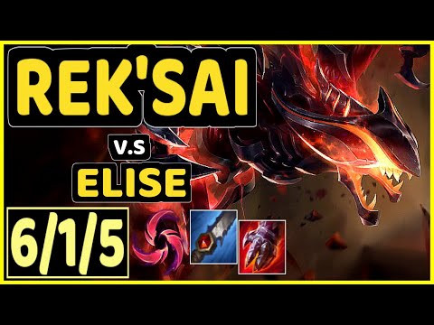 DIAMONDPROX (REK'SAI) vs ELISE - 6/1/5 KDA JUNGLE GAMEPLAY - EUW Ranked DIAMOND