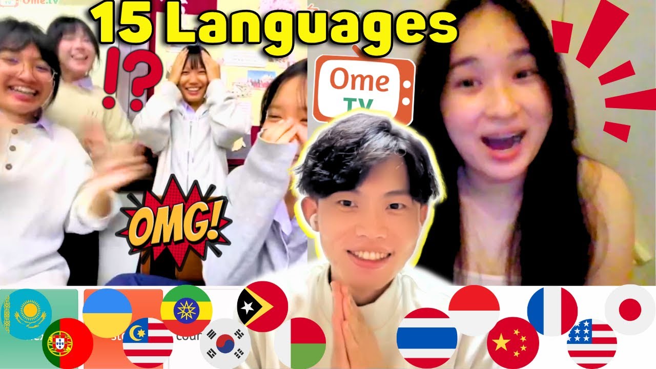 Their Reactions Were TOO FUNNY When I Spoke 15 Languages on OmeTV!