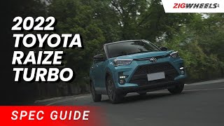 2022 Toyota Raize Turbo Spec Guide | Zigwheels.Ph