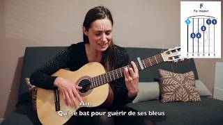 T'es beau - Pauline Croze, tuto guitare facile.