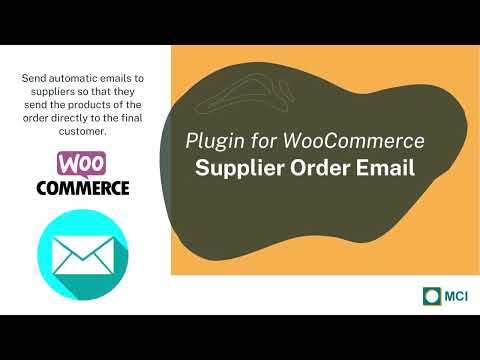 Send order email to suppliers in Woocommerce. Supplier order email plugin.