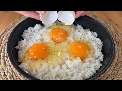 Just pour eggs over rice, and a miracle will happen! This is my mother's secret recipe!