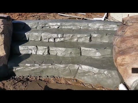 artificial rock stairs, amazing work 👌