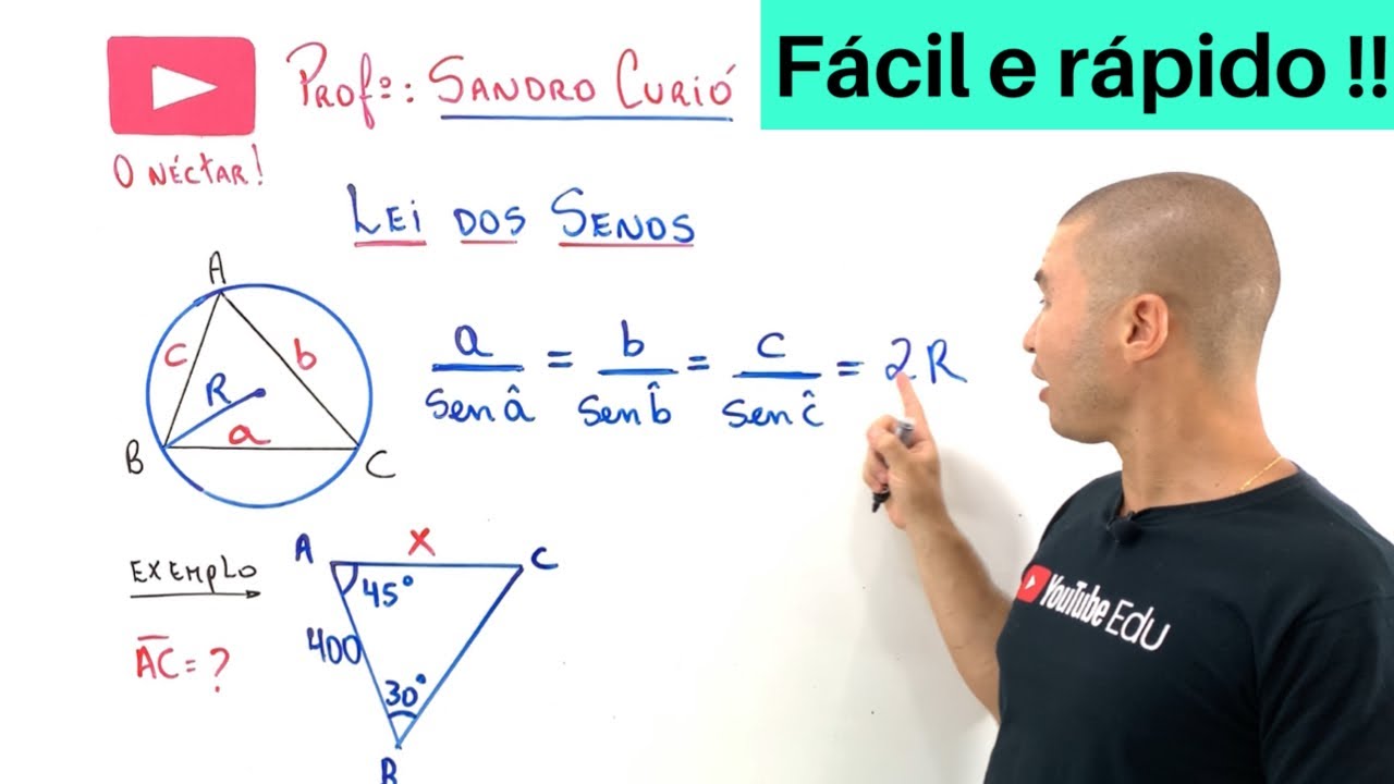 APRENDA COM 1 EXERCÍCIO | LEI DOS SENOS