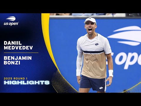 Daniil Medvedev vs. Benjamin Bonzi Highlights | 2025 US Open Round 1