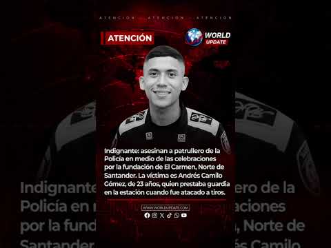 As3sin4n a Policía en medio de las celebraciones por la fundación de El Carmen, Norte de Santander