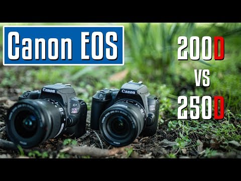 Canon EOS 250D vs EOS 200D | welche ist die beste Einsteigerkamera? Test (deutsch)