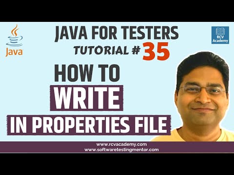 Java for Testers 35 How to Write in Java Properties File