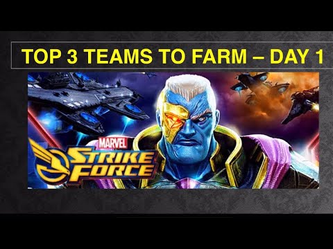 Top 3 Teams to Farm from Day 1 | NOVEMBER 24 | Beginners Guide | Marvel Strike Force - Free to Play