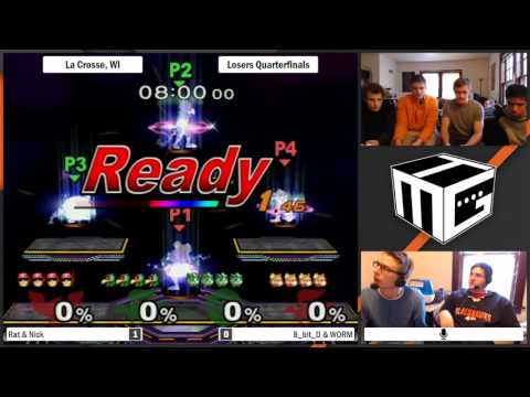 LAX TMG Smash Fest - Rat & Nick Vs 8_bit_D & WORM