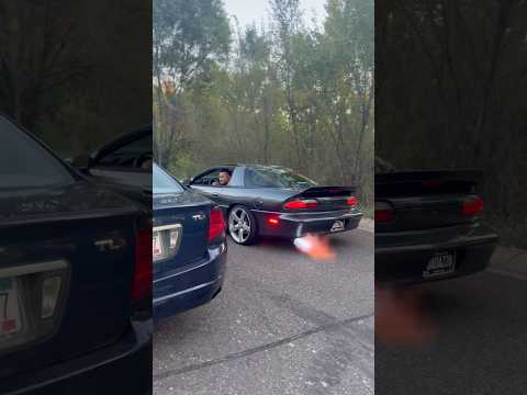 F Body Camaro with a Flame kit 🔥 #camaro #driftbuild #FlameThrower #FlameKit #HotLicks #FlameTune