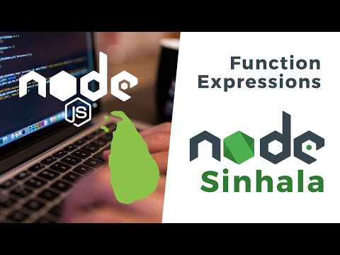 Nodejs Sinhala Function Expressions