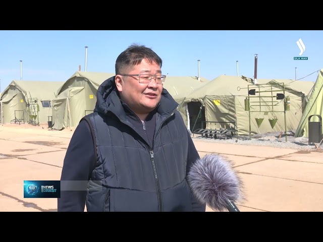 Депутаттар әскери шеруге қатысушылардың Астанадағы далалық лагеріне барды