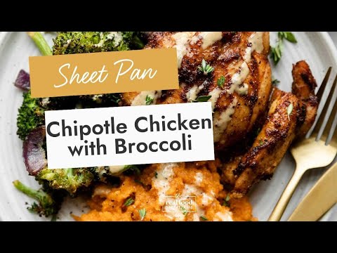 Sheet Pan Chipotle Chicken Thighs with Broccoli