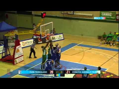 ADECCO PLATA JORNADA1 MARIN PEIXEGALEGO,79 VS 72 ZORNOTZA SASKIBALOI TALDEA