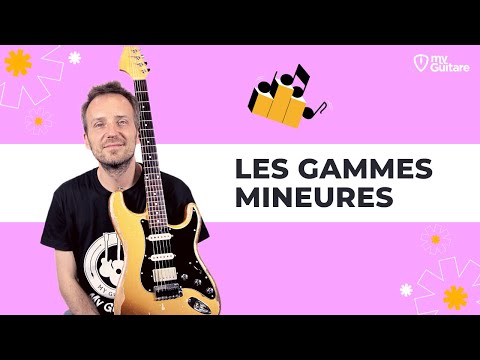 Natural, harmonic and melodic minor scales on the guitar