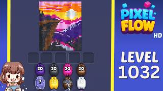 Pixel Flow Level 1032 Solution Walkthrough