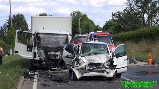 preview picture of video '[E] - [PKW CONTRA LKW FRONTAL] | Schwerer Unfall vor Ruit + (RETTUNGSHUBSCHRAUBER) |  Vollsperrung'