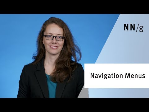 Navigation Menus - 5 Tips to Make Them Visible (Video) - NN/G